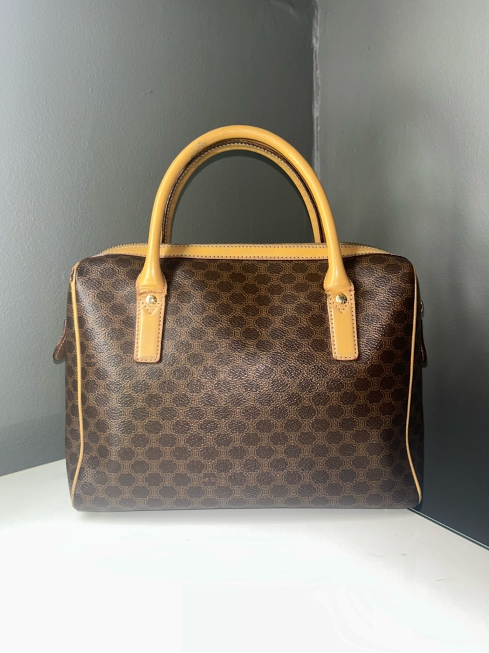 Vintage Celine Macadam Mini Boston Bag - Picture 8 of 15